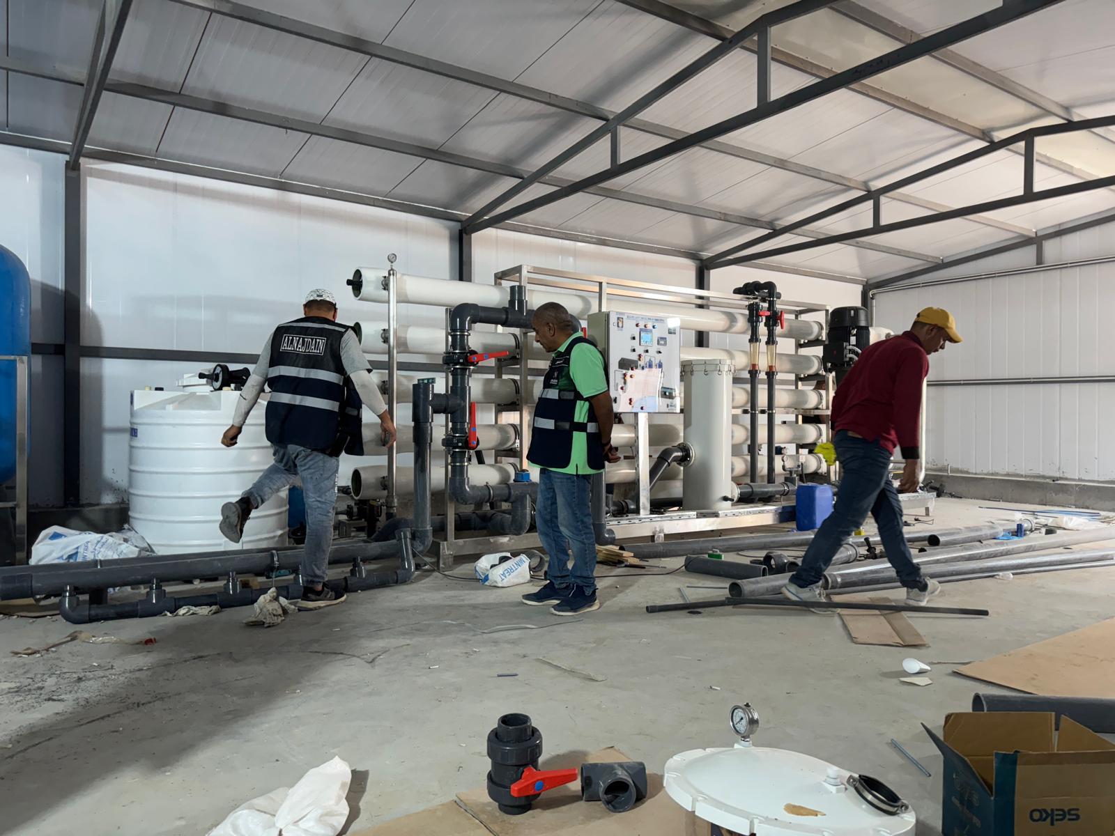 Large-capacity RO skid installation