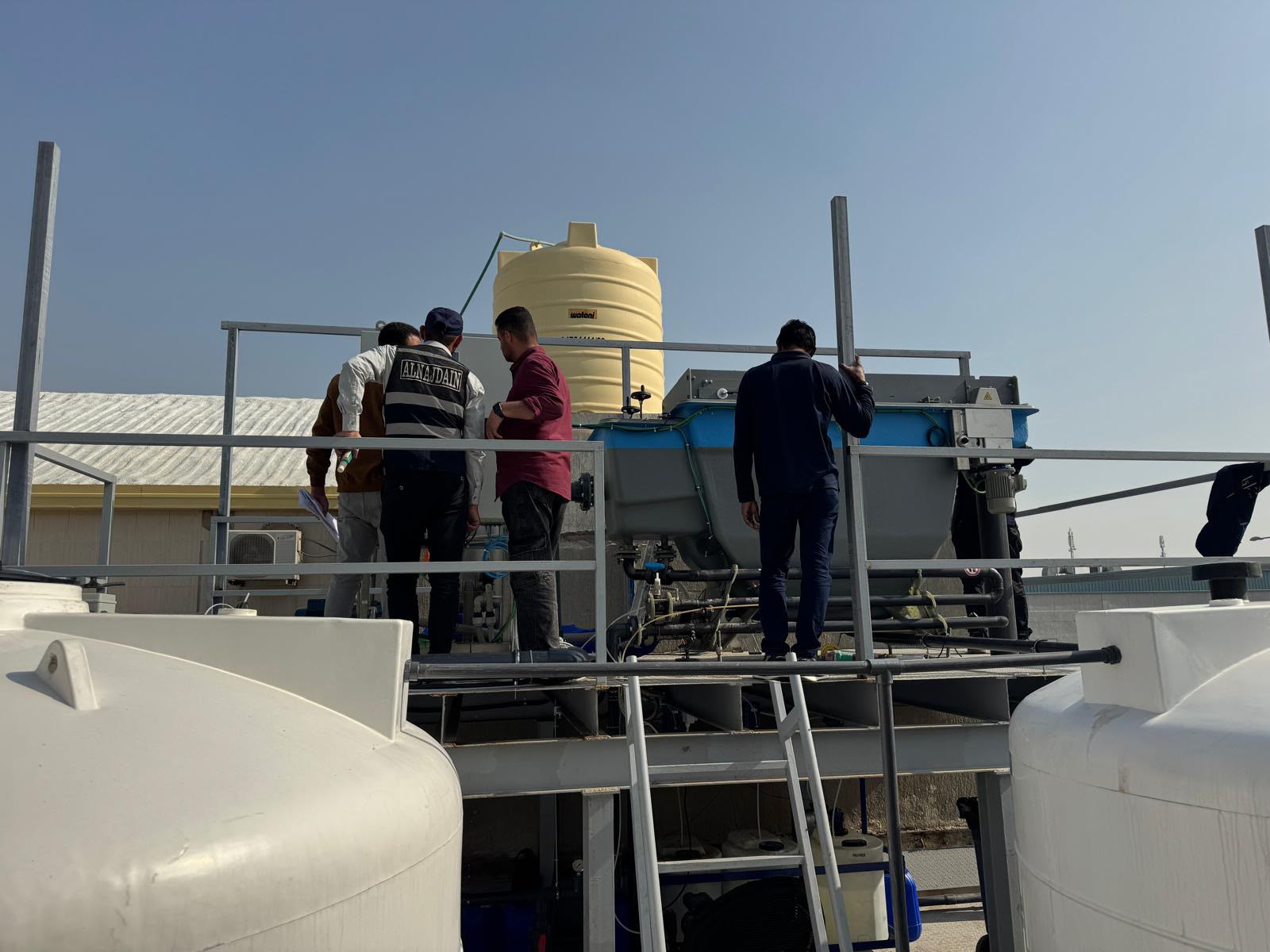 DAF unit commissioning on rooftop