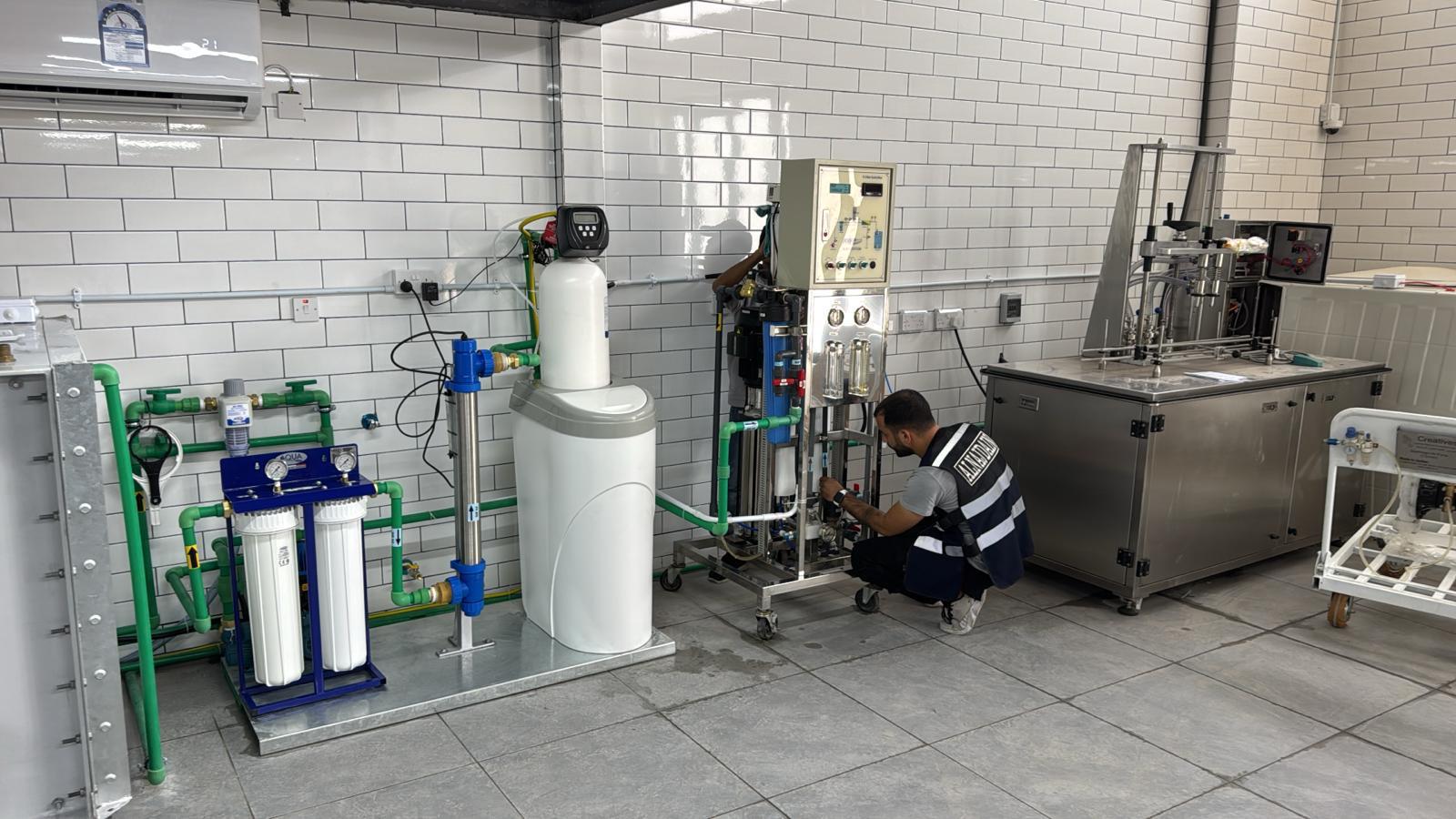 Compact RO and softener skid